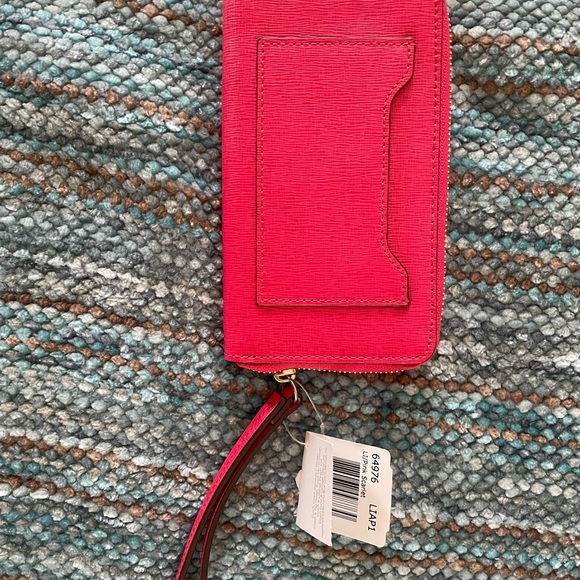 Coach saffiano wallet pink scarlet - Picture 2 of 4